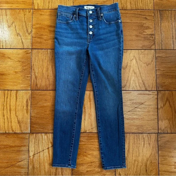 NWOT Madewell Button-front Mid-rise Skinny Jean - Picture 5 of 13